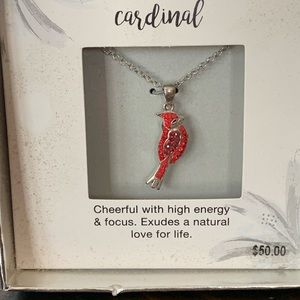 Silver Cardinal Necklace